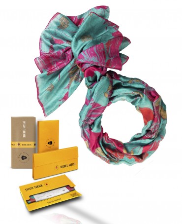 Палантин Женский SN40-GRANDE.FLEUR/FUCHSIA